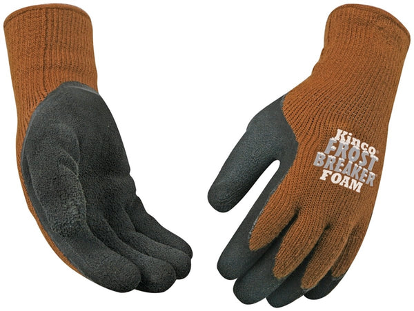 Frost Breaker 1787-S High-Dexterity Protective Gloves, Men's, S, 11 in L, Regular Thumb, Knit Wrist Cuff, Acrylic, Brown