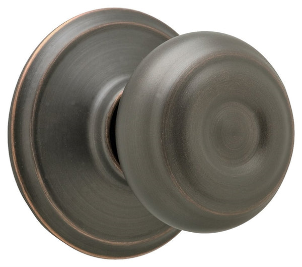 Schlage Georgian Series F10VGEO716 Passage Door Knob, Metal, Aged Bronze