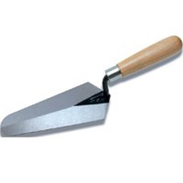 Marshalltown 924-3 Gauging Trowel, 7 in L Blade, 3-3/8 in W Blade, Steel Blade, Hardwood Handle