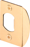 Defender Security E 2349 Door Strike, 2-1/4 in L, 1-7/16 in W, Steel, Brass