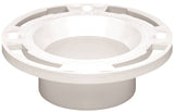 Oatey 43503 Closet Flange, 3, 4 in Connection, PVC, White, For: Most Toilets