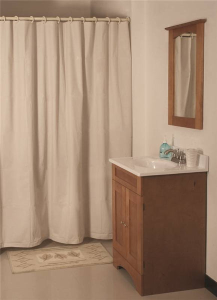 Simple Spaces SD-MCP01-B3L Shower Curtain, Vinyl, Beige, Beige