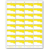 Centurion UN OR4P Laser Bin Label, 8-1/2 in L, 11 in W, White/Yellow Background