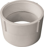 CANPLAS 192894 Pipe Adapter, 4 in, FNPT x Hub, PVC, White