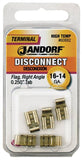 Jandorf 60882 Disconnect Terminal, 16 to 14 AWG Wire, Copper Contact