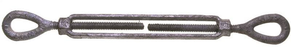 BARON 15-3/4X9 Turnbuckle, 5200 lb Working Load, 3/4 in Thread, Eye, Eye, 9 in L Take-Up, Galvanized Steel