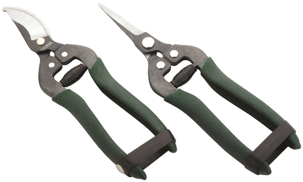Landscapers Select GP1019+GP1020 Floral and Fruit Shear Set, Steel Blade, Steel Handle, Cushion-Grip Handle