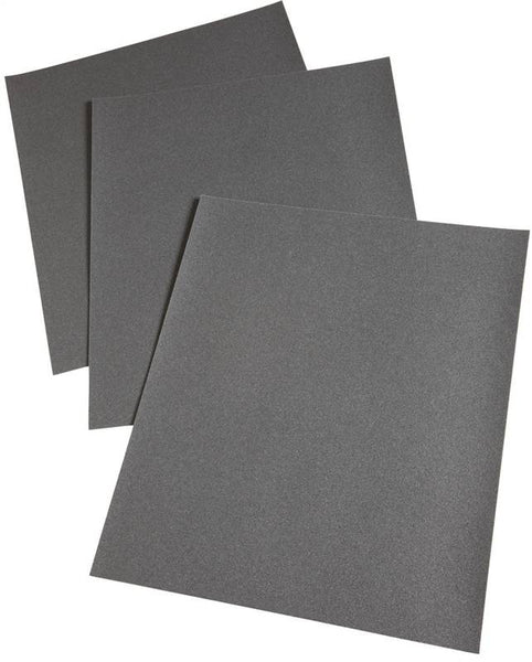 3M 2018 Wet/Dry Sandpaper, 11 in L, 9 in W, 80 Grit, Medium, Silicone Carbide Abrasive