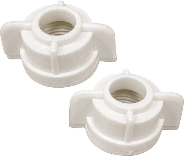 ProSource Faucet Coupling Nut, White