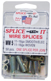NEW FARM WW5 Wire Splice, Stainless Steel, For: 11 to 16 ga Smooth, Electric and Woven Fence
