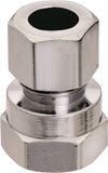 Plumb Pak PP71PCLF Straight Adapter, 3/8 in, FIP x Compression, Chrome