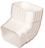 Amerimax M0627 Downspout Elbow, Vinyl, White