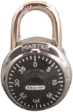 Master Lock 1500T Padlock, 9/32 in Dia Shackle, 3/4 in H Shackle, Steel Shackle, Stainless Steel Body, Nickel