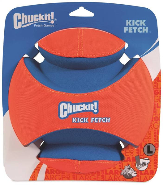 Chuckit! 251201 Dog Toy, L, High-Visibility, Canvas/Foam/Rubber, Blue/Orange