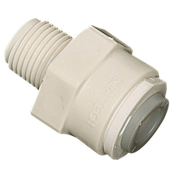 WATTS PL-3006 Pipe Adapter, 1/4 x 3/8 in, Compression x MPT, Plastic, 150 psi Pressure