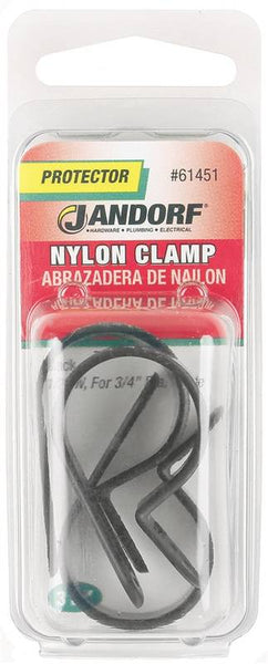 Jandorf 61451 Cable Clamp, Nylon, Black