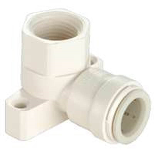 WATTS 3521-1008/P-638 Tube Elbow, 1/2 in, 90 deg Angle, Plastic, Off-White, 100 psi Pressure