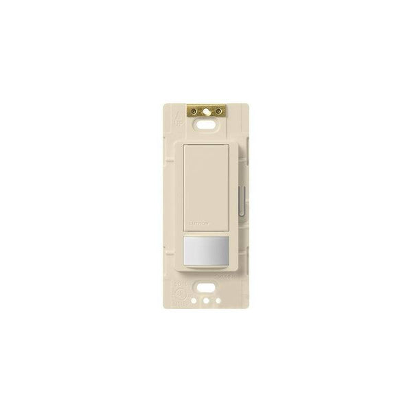 Lutron Maestro MS-OPS2H-LA Sensor Switch, 2 A, 120 V, 1 -Pole, Motion Sensor, 180 deg Sensing, 30 ft Sensing