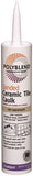 CUSTOM Polyblend PC38010S-6 Ceramic Tile Caulk, Haystack, 10.5 oz Cartridge