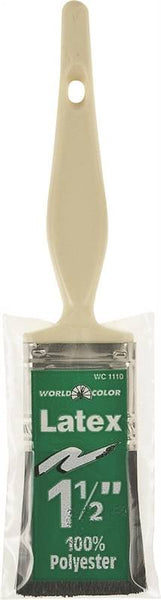 Linzer 1110-1.5 Paint Brush, 1-1/2 in W, 1-1/2 in L Bristle, Polyester Bristle, Varnish Handle