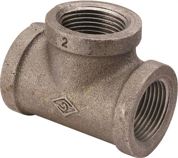 Prosource B130R 25X20 Pipe Tee, 3/4 x 1 in, Threaded, Malleable Iron, SCH 40 Schedule, 300 PSI Pressure