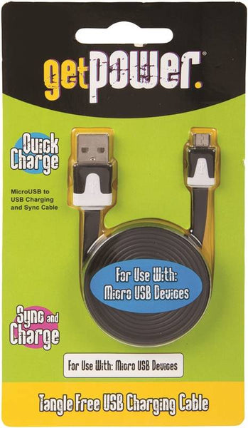 GetPower GP-USB-M USB Charging and Sync Cable, 3 ft L