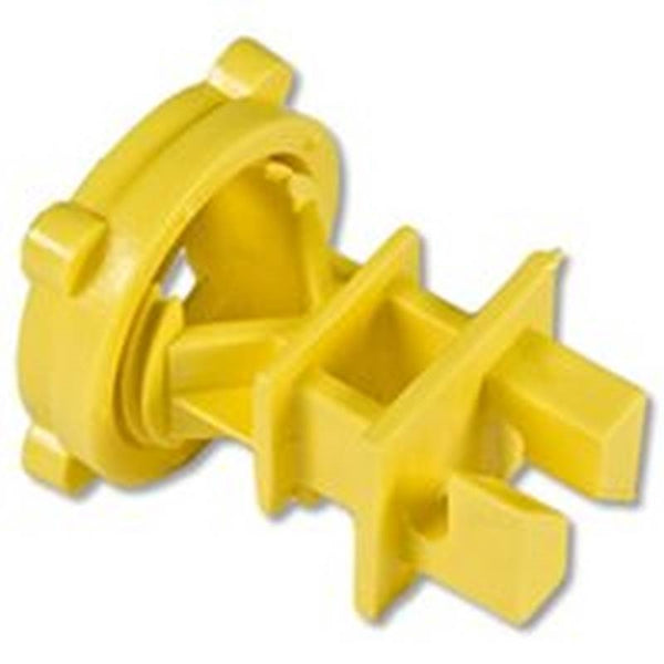 Zareba IRY-Z Screw-On Insulator, Aluminum/Polywire/Steel, Polyethylene, Yellow