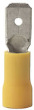 GB 20-145M Disconnect Terminal, 600 V, 12 to 10 AWG Wire, 1/4 in Stud, Vinyl Insulation, Yellow