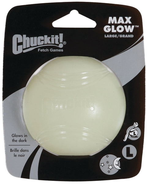 Chuckit! 32314 Dog Toy, L, Natural Rubber, Glow White