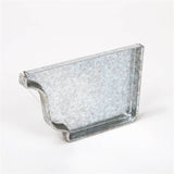 Amerimax 29206 Gutter End Cap, 5 in L, Galvanized Steel, For: 5 in K-Style Gutter System