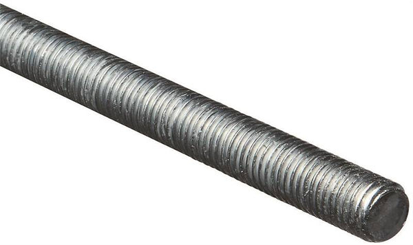 Stanley Hardware N179-549 Threaded Rod, 5/8-11 Thread, 36 in L, A Grade, Steel, Zinc, UNC Thread