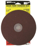 Forney 71656 Sanding Disc, 7 in Dia, 7/8 in Arbor, Coated, 80 Grit, Medium, Aluminum Oxide Abrasive