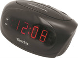 Westclox 70044A Alarm Clock, LED Display, Black Case