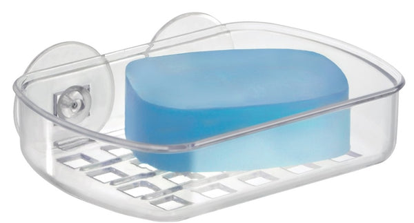 iDESIGN 19600 Suction Soap Cradle, Plastic, Clear
