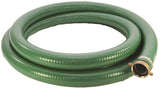 ABBOTT RUBBER 1240-2000-20 Suction Hose, 2 in ID, 20 ft L, Male Thread x Female, PVC