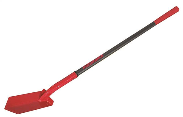 RAZOR-BACK 47035 Trenching Shovel, 5 in W Blade, Steel Blade, Fiberglass Handle, Extra Long Handle, 43 in L Handle