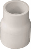 LASCO 429101BC Reducing Pipe Coupling, 3/4 x 1/2 in, Slip, PVC, White, SCH 40 Schedule