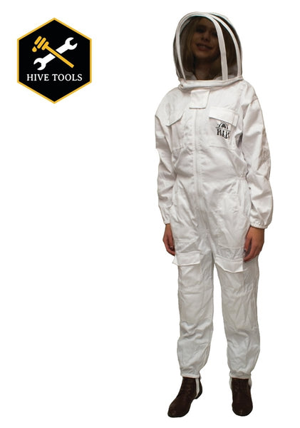 HARVEST LANE HONEY CLOTHSM-101 Beekeeping Suit, M, Zipper Closure, Polycotton