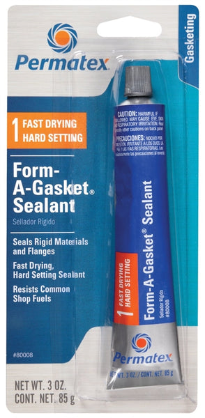 Permatex 80008 Sealant, 3 oz Tube, Paste, Alcohol