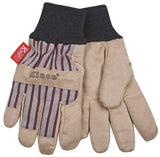 Kinco 1927KW-Y Protective Gloves with Kint Wirst, Wing Thumb, Knit Wrist Cuff, Tan