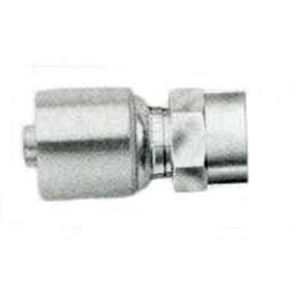 GATES MegaCrimp G25110-0808 Hose Coupling, 1/2-14, Crimp x NPTF, Straight Angle, Steel, Zinc