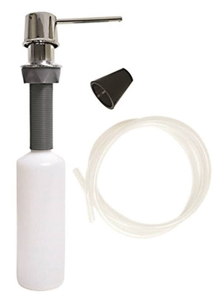 Danco 10037A Soap Dispenser with Nozzle, 12 oz Capacity, Metal/Plastic, Chrome