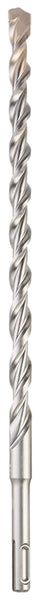 Milwaukee M/2 48-20-7474 Hammer Drill Bit, 1/2 in Dia, 12 in OAL, Spiral Flute, 4-Flute, 25/64 in Dia Shank