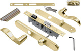 Wright Products VMT115PB Door Lever Lockset, Solid Brass, 1-1/8 to 2 in Thick Door, 3/4 in Backset