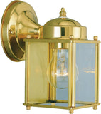 Boston Harbor 4000NH-2-3L Outdoor Wall Lantern, 120 V, 60 W, Steel Fixture, Polished Brass Fixture