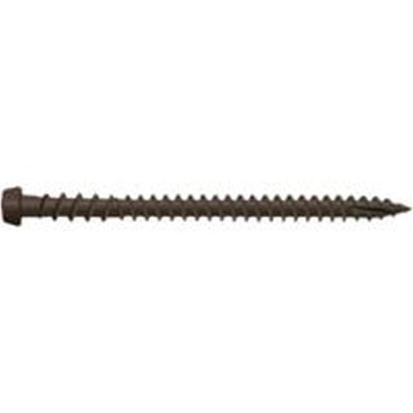 CAMO 0349254 Deck Screw, #10 Thread, 2-1/2 in L, Star Drive, Type 99 Double-Slash Point, Carbon Steel, ProTech-Coated