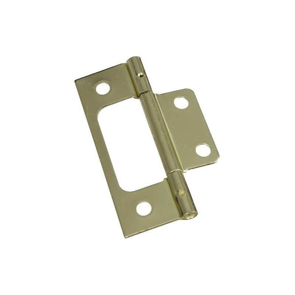 National Hardware V530 Series N146-951 Door Hinge, Steel, Brass, Removable Pin, Surface Mounting, 25 lb