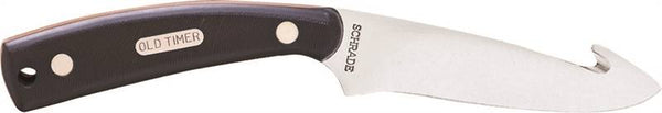 SCHRADE 158OT Blade Knife, 3-1/2 in L Blade, 0.15 in W Blade, 7Cr17MoV High Carbon Stainless Steel Blade, Black Handle