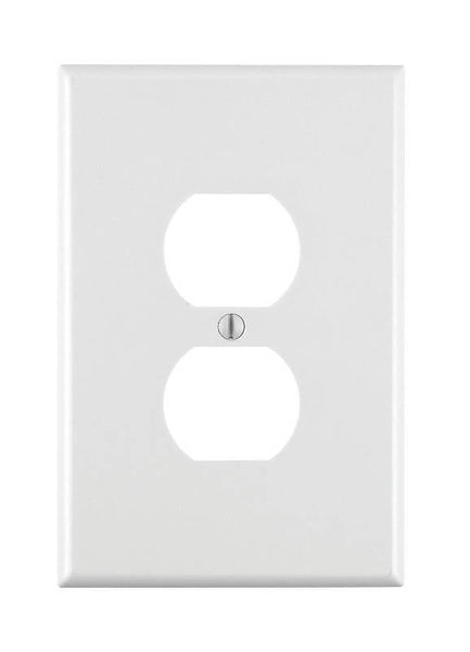 Leviton 88103 Wallplate, 3-1/2 in L, 5-1/4 in W, 1 -Gang, Thermoset Plastic, White, Smooth