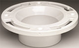 Oatey 43507 Closet Flange, 3 in Connection, PVC, White, For: Most Toilets